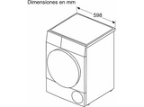 Secadora bomba de calor - Bosch WQG24500ES, 9 kg, 14 programas, Condensador autolimpiante, Autodry, Blanco