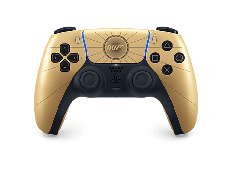 Mando PS5 - Sony DualSense®: Edición Limitada 007 First Light™, Compatible con Mac, PC y smartphones, Inalámbrica, Retroalimentación háptica, Dorado