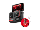 Cámara deportiva - Insta360 Ace Pro 2 Marc Márquez Bundle, HDR Activo en 4K a 60 fps, 180 minutos Autonomía, Sensor 8K de 1/1,3, Negro/Rojo