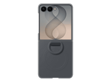 Funda - Samsung, Para Samsung Galaxy Z Flip8, De Silicona con anillo, Magnética, Grafito