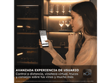 Vinoteca - Haier HWS247FAH1 Wine Cave 60 Series 7, Temperatura 5 - 20 grados, 247 botellas, Iluminación LED 3D, Wi-Fi, Negro