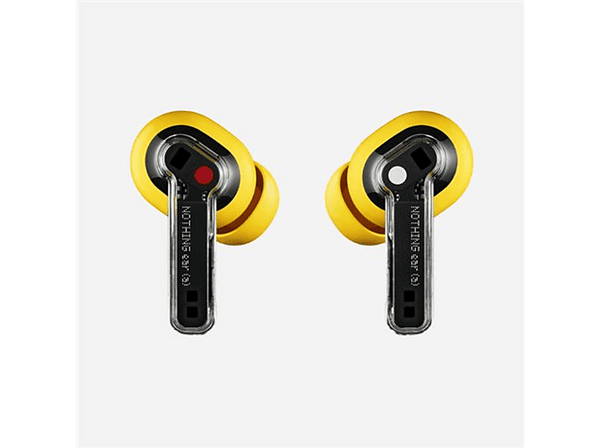 Auriculares True Wireless - Nothing Ear (A), 33 h Autonomía, Cancelación de ruido, Amarillo