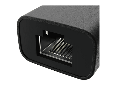 Adaptador cable - Hama 00200360, USB-C a RJ45, 2.5 Gbps, 10/100/1000/2500 Mbps, Negro