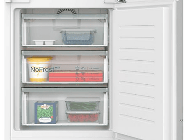 Frigorífico combi integrable - Siemens KI96NVFD0,Serie IQ300, No Frost, 193.5 cm, 290 l, Gran capacidad, Auto Airflow,  Inox