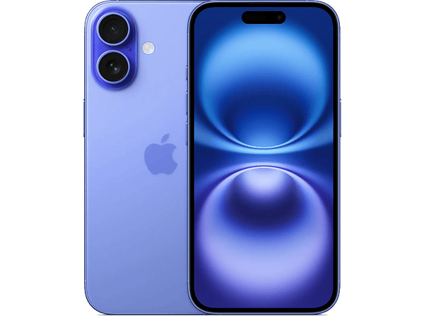 Apple iPhone 16, Azul ultramar, 512 GB, 5G, 6.1 " OLED Super Retina XDR, Chip A18 Bionic, iOS