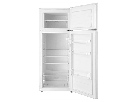 Frigorífico dos puertas - Midea MDRT294FGE01, Cíclico, 143 cm Alto, 204 l, Control Mecánico, DC Inverter, Blanco