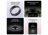 Anillo inteligente - Ultrahuman Ring Air, 24 mAh, Talla 11 (21.46 mm), Hasta 6 días de Autonomía, Resistente al Agua hasta 100m, Matt Grey
