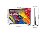 TV QNED 65 - LG 65QNED82A6B, UHD 4K, Procesador Inteligente α7 AI Processor 4K Gen8, Smart TV, DVB-T2 (H.265), Ashed Blue