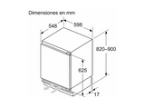 Nevera pequeña - Balay 3KUE037S, Cíclico, 82 cm, 134 l, Home Connect, Luz Led, Sin panelar