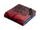 Manta eléctrica - Daga Stranger Things cm 160x120, 150 W, 6 Temperaturas, Sistema Electro Block, Rojo y azul