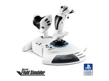 Simulador de Vuelo - Thrustmaster T.Flight Hotas 5 MSFS Special Edition, Para PS5, PS4 y PC, Mando de Potencia y Controlador de Simulación, Blanco