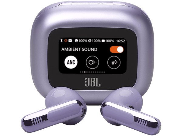 Auriculares True Wireless - JBL Live Flex 3, 50 h Autonomía, Cancelación de Ruido, Open Stick, Purple