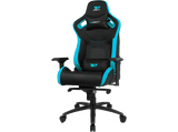 Silla gaming - Drift DR600, Reposabrazos 4D, Hasta 150 kg, Cojín cervical y lumbar, Reclinable, Azul