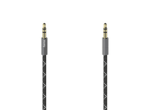 Cable Jack - Hama 00205130, Jack 3.5 mm, Stereo, Metal, 1.5 m, Negro