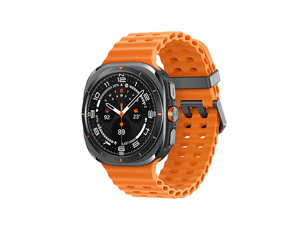 Smartwatch - Samsung Watch Ultra LTE (2025), 47 mm, 4G, 1.47", Exynos W1000, 64 GB, 2 GB RAM, 590 mAh, Android, Naranja / Gris Titanio
