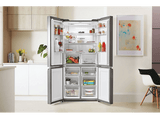 Frigorífico americano - Haier Cube 90 Series 3 HTF-540DGG7, 500l, No Frost, 190cm, Inverter, 4 puertas, Inox