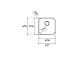 Fregadero - Teka BE 40.40 1C, Bajo encimera, Mueble de 50 cm, Acero inoxidable