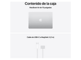 Apple MacBook Air (2026) 15.3 Retina, Chip M5 Apple, CPU de 10 núcleos, GPU de 10 núcleos, 16GB RAM, 512GB SSD, Plata, Sin cargador