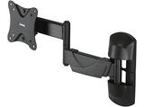 Soporte TV - Hama 220825, 10-26, Giratorio, 66 cm, VESA 100x100, Hasta 25 kg, Negro