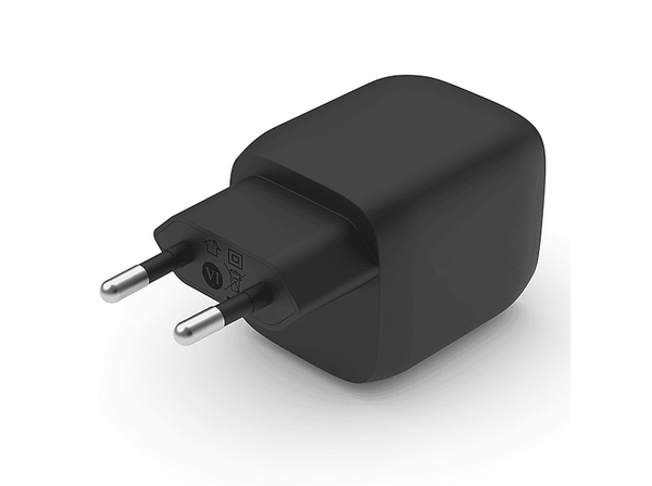 Cargador - Belkin BoostCharge Pro WCH011vfBK, Universal, De pared USB-C® GaN doble con PPS de 45 W, Negro