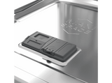 Lavavajillas - Whirlpool W8F HP51W, 15 servicios, 10 programas, 60 cm, MaxiSpace Tub, PowerClean Pro, Tecnología 6th Sense,  Blanco