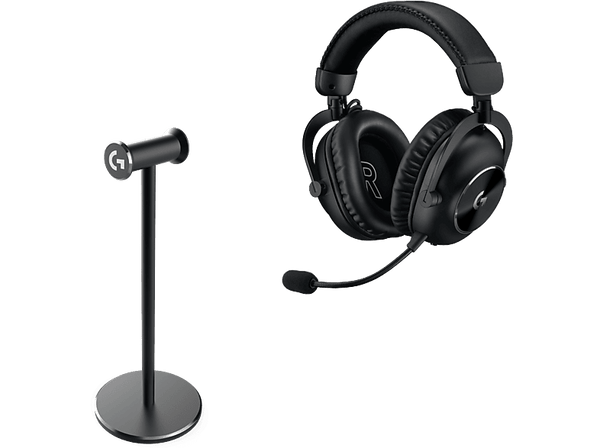 Auriculares gaming - Logitech G Pro X 2 Lightspeed + HS STAND, Inalámbrico, Bluetooth, Micrófono, 7.1 DTS, PC/PlayStation/Nintendo, Negro