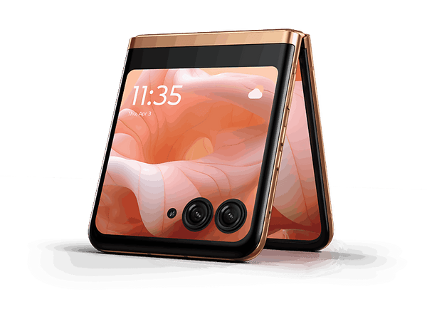 Móvil - Motorola Razr 40 Ultra, Peach Fuzz, 256 GB, 8GB RAM, 6.9" FHD+, Snapdragon® 8+, 3800 mAh, Android