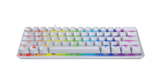 Teclado gaming - Razer Huntsman Mini, USB-C, Retroiluminación, Switches ópticos Razer™, Blanco