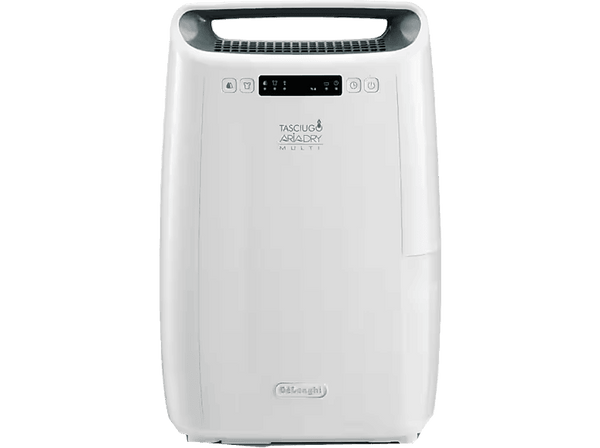 Deshumidificador - De'Longhi Tasciugo AriaDry Multi DEXD216RF, 2.1 l, 75 m³, 16 l/d, Asas de transporte, Blanco