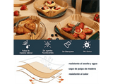 Accesorio freidora - Koenic KSA-0004, Papel Airfryer, Cuadrado, 20 cm, Papel 100 % natural, 100 piezas, Marrón