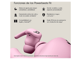 PowerBeats Fit (2025), Auriculares deportivos inalámbricos, True Wireless con aletas Secure-Fit, Apple, Android, Rosa