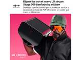 Altavoz inalámbrico - LG STAGE 301, 120W, karaoke, luces y pantalla LED, efectos de DJ, Bluetooth, hasta 12h batería,Negro
