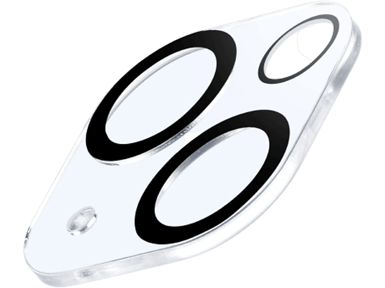 Protector pantalla - CellularLine CAMERALENSIPH15, Para Apple iPhone 15 y iPhone 15 Plus, Transparente