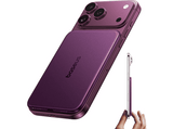Powerbank - Baseus Picogo Air AM71, 5000 mAh, 22,5W, Carga inalámbrica 15W, USB-C, Ultrafina, Certificado CCC, Dark Cherry