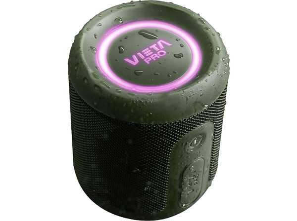 Altavoz inalámbrico - Vieta Easy 4, 25 W, Bluetooth, 13 h Autonomía, IPX7, Conexión dual, Verde