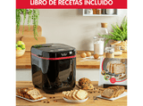 Panificadora - Moulinex OW2208, 650 W, 1 kg, 17 programas, 15 h programables, Negro