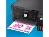 Impresora multifunción tinta - Epson EcoTank ET-2870, Impresión Negro y Color, Pantalla LCD, 10 ppm, Negro