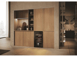 Vinoteca - Haier HWS34GGH1, 47.5 cm, 90 l, 34 botellas,  5-20 Cº,  hOn App, Negro