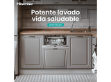 Lavavajillas integrable - Hisense HV673A65, 16 servicios, 7 programas, 59.8 cm, Tercera Bandeja, Wi Fi, Sin Panelar