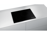 Vitrocerámica - BOSCH PKD731FP8E, 3 zonas, 710 mm, Negro