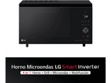 Microondas con horno - LG MJ3965BPS, 39 L, 4 en 1, Grill, Multifunción