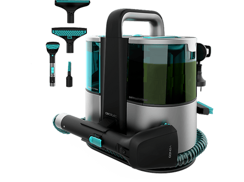 Aspirador de mano - Cecotec Conga 4000 Carpet&Spot Clean XL Advance, Potencia 600 W, 14 kPa, Pulverizador de agua, 3 boquillas de succión, Grey