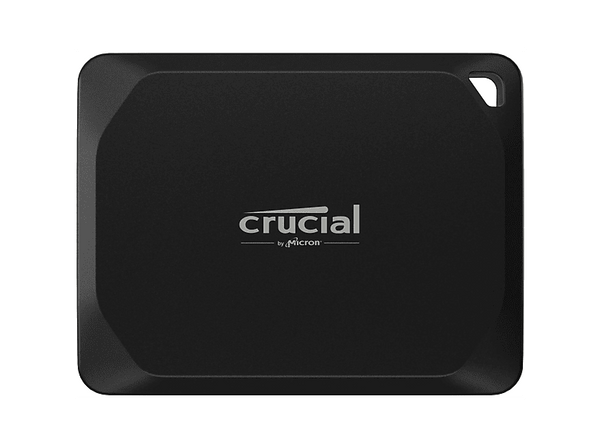 Disco duro SSD externo 1 TB - Crucial X10 Pro Portable SSD, Velocidad de lectura y escritura hasta 2100 MB/s, IP55, Negro