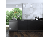 Lavavajillas - LG DF365FMS, 14 servicios, 10 programas, 60 cm, LED táctil, Tercera bandeja, TrueSteam™, QuadWash™, Acero negro grafito antihuellas