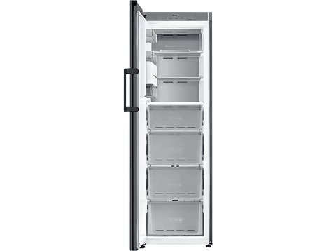 Congelador vertical - Samsung BESPOKE Twin RZ32C76BES9/EF, 323 l, 186 cm, All Around Cooling, Metal Cooling, Inox