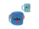 Taza - Sherwood  Lilo & Stitch: Stitch, 400 ml, Funda de felpa, Azul