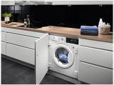 Lavadora integrable - Electrolux EN7F4842OF, 8 kg, 1400 rpm, 14 programas, Función Vapor, Sin panelar