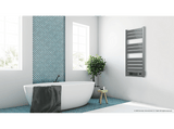 Toallero eléctrico - Cecotec Ready Warm 9780 Ceramic Towel, 2000W, IPX1, Control remoto, Temporizador, Plata