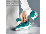 Plancha de vapor Rowenta First Class, Plancha de viaje, Doble voltaje 120-240 V, Vapor vertical, Golpe de vapor 45 g/min, Calentamiento rápido, Verde
