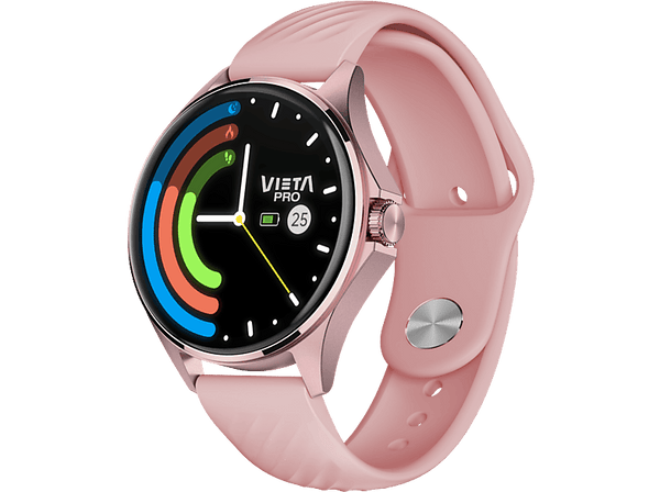Smartwatch - Vieta Wear 2, AMOLED 40 mm, 268 x 22 , Aleación de zinc, Bluetooth 5.3, Rosa